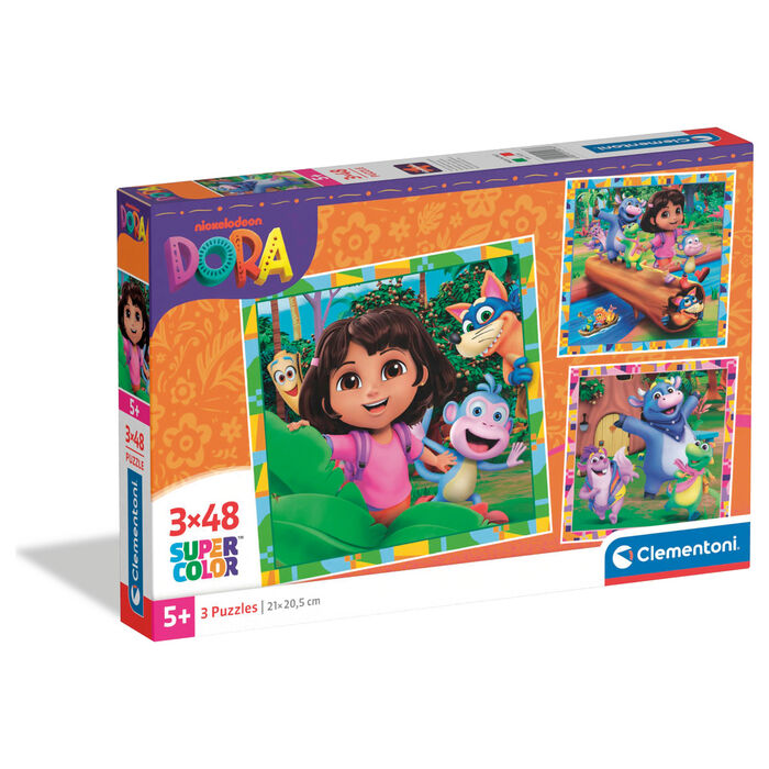 Puzzle Dora la Exploradora 3x48pzs