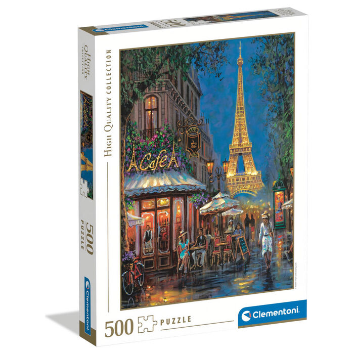 Puzzle Noche en el Cafe Eiffel 500pzs