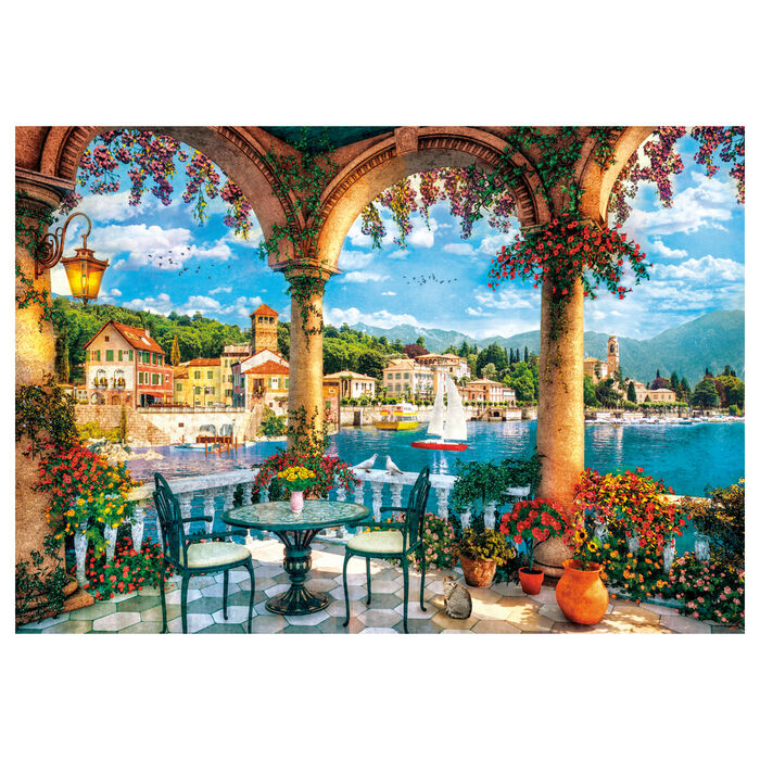 Puzzle Balcon con Vistas al Lago 1000pzs