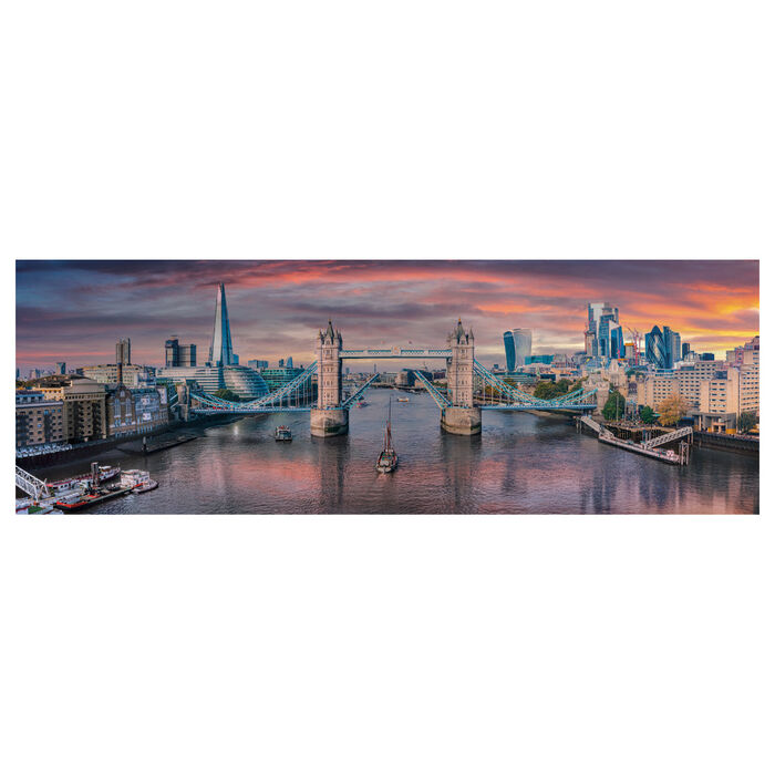 Puzzle Panorama Al Otro Lado del Rio Tamesis 1000pzs