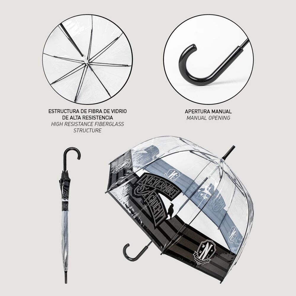 Paraguas manual Miercoles 60cm