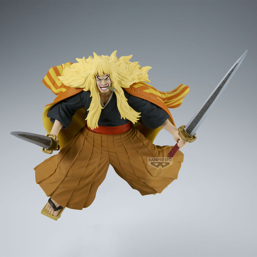 Figura Shiki El Leon Dorado Battle Record One Piece 16cm