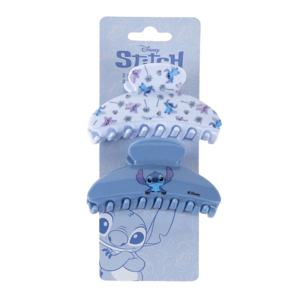 Blister 2 pinzas de pelo Stitch Disney