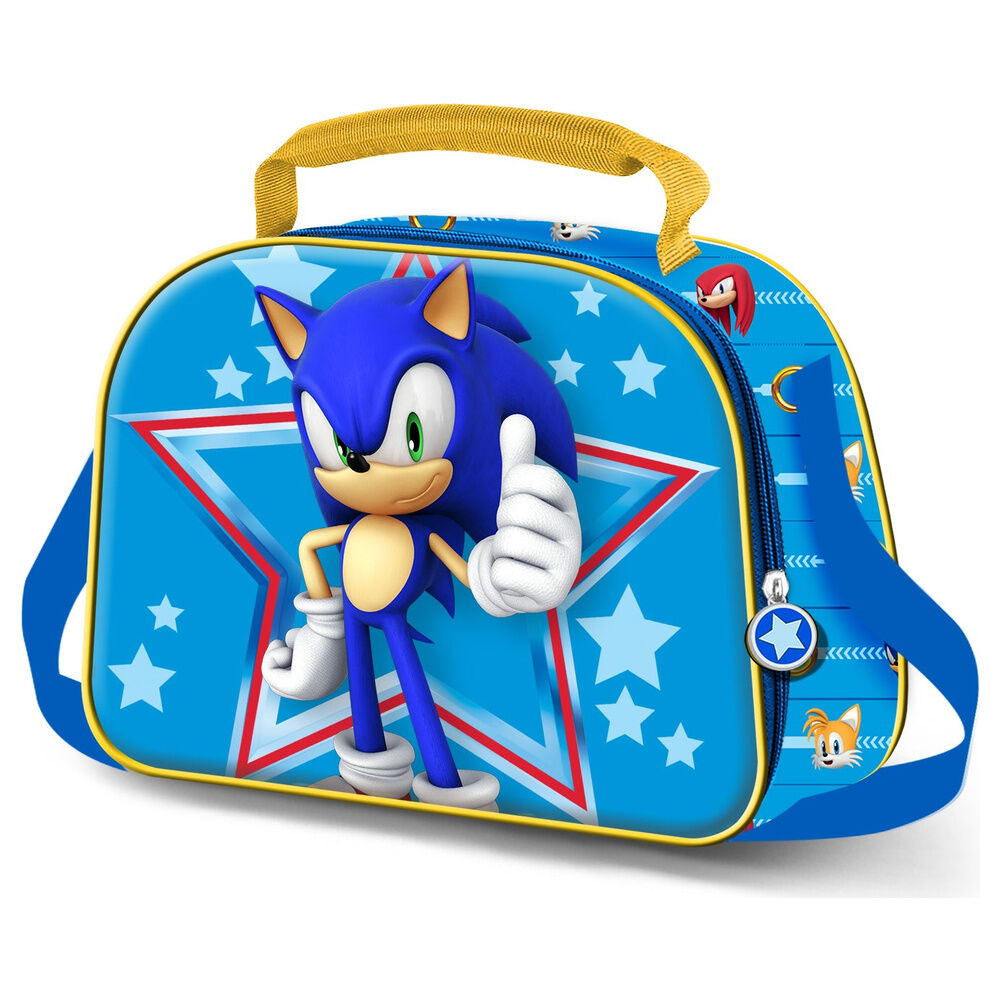 Bolsa portameriendas 3D Star Sonic the Hedgehog