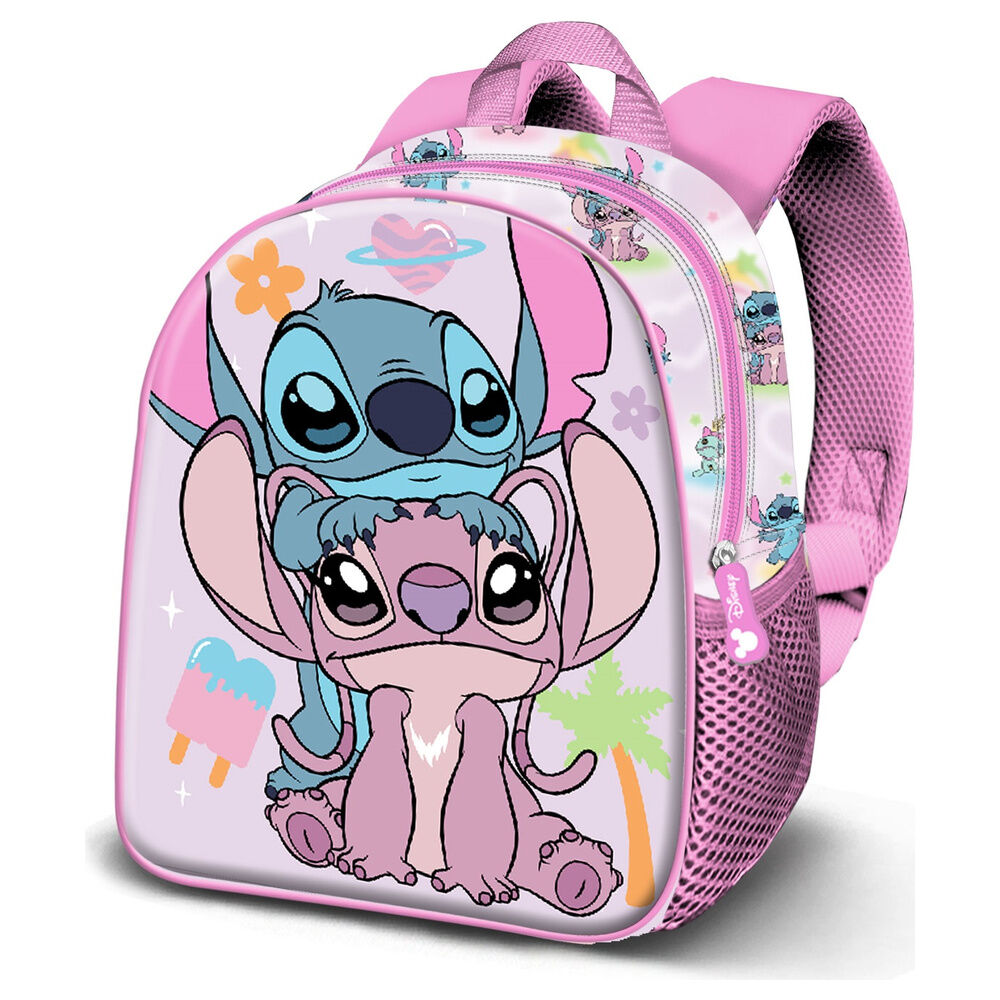 Mochila Couple Angel & Stitch Disney 40cm
