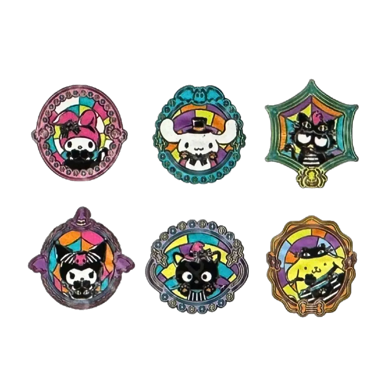 Blind Box Mystery Enamel Pin Halloween Hello Kitty and Friends Loungefly surtido