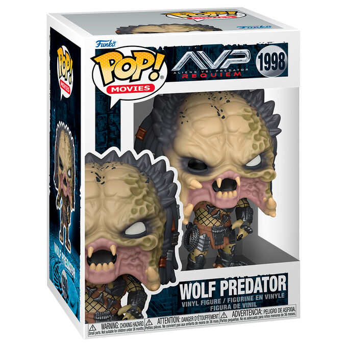 Figura POP Alien vs Predator Requiem Wolf Predator 5 + 1 Chase