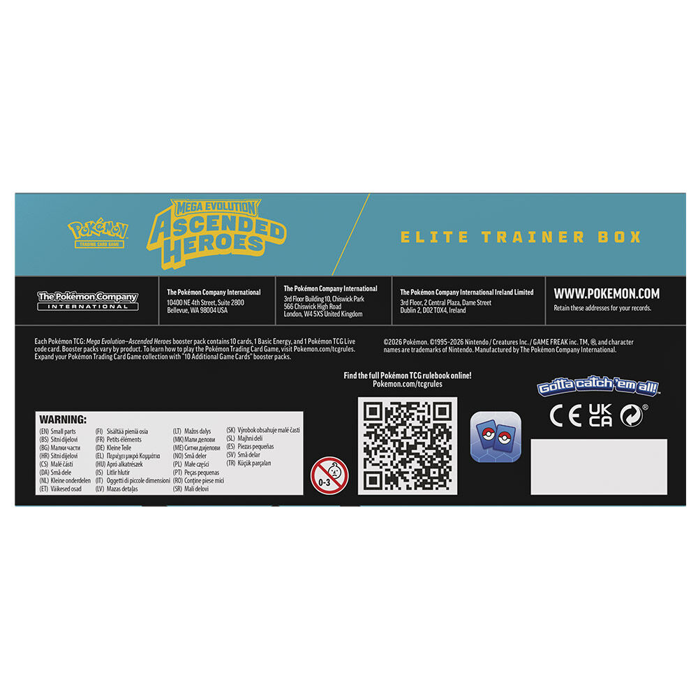 Estuche cartas Entrenador Elite Ascended Heroes Pokemon ingles
