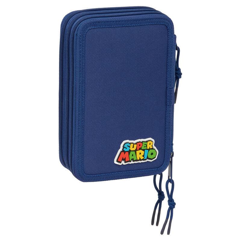 Plumier Mamma Mia Super Mario Bros triple 37pzs