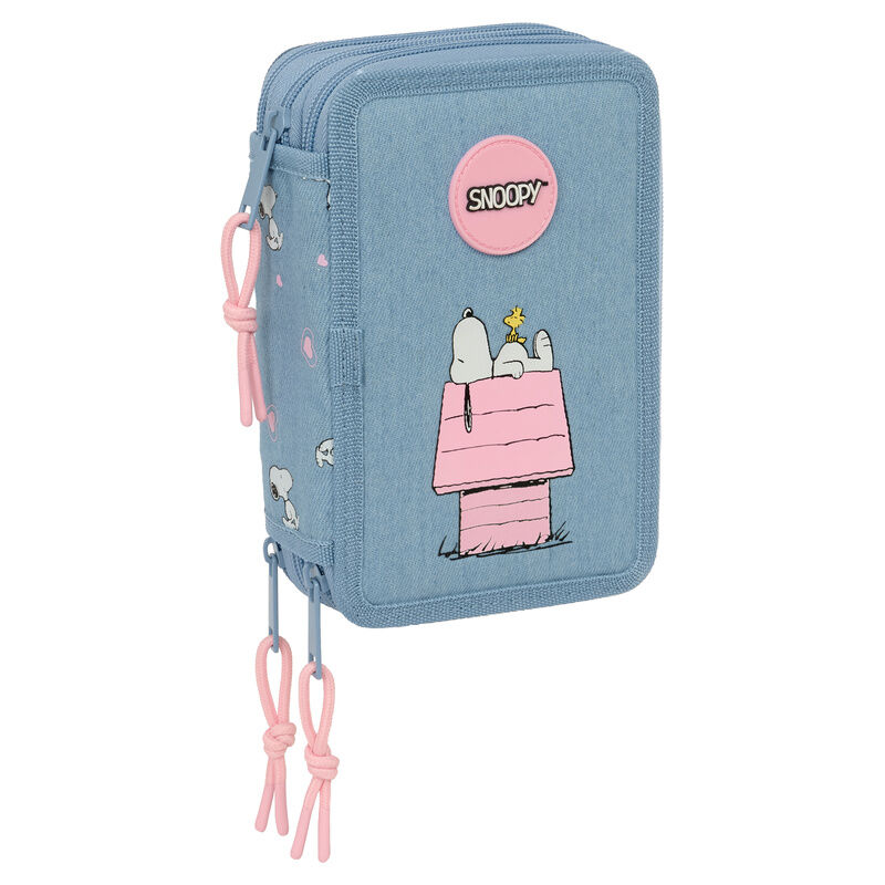 Plumier Snoopy Peanuts triple 37pzs