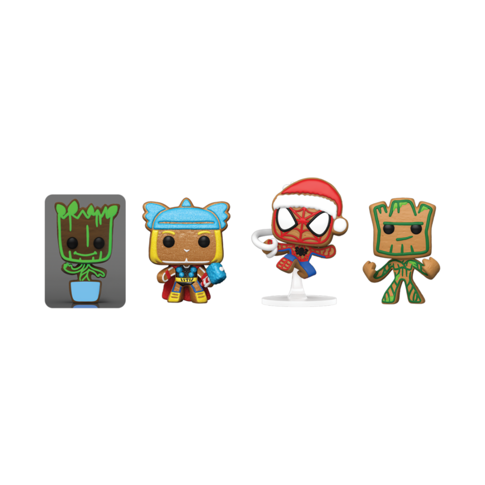 Arbol Navidad con 4 figuras Pocket POP Marvel Tree Holiday Exclusive