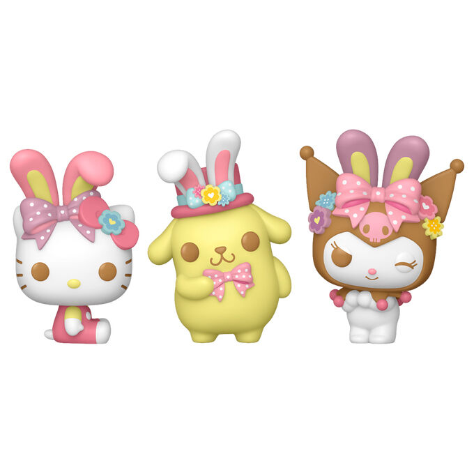 Blister 3 figuras Pocket POP Egg Hello Kitty and Friends