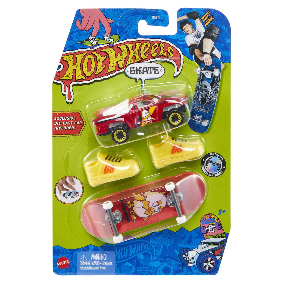 Skate + Coche Hot Wheels surtido