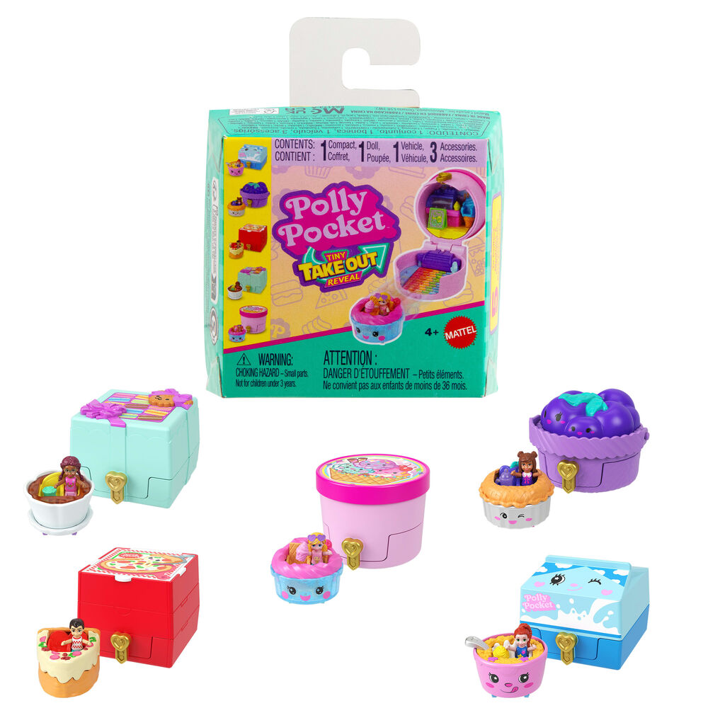 Estuche sorpresa Tiny Take Out Reveal Polly Pocket surtido