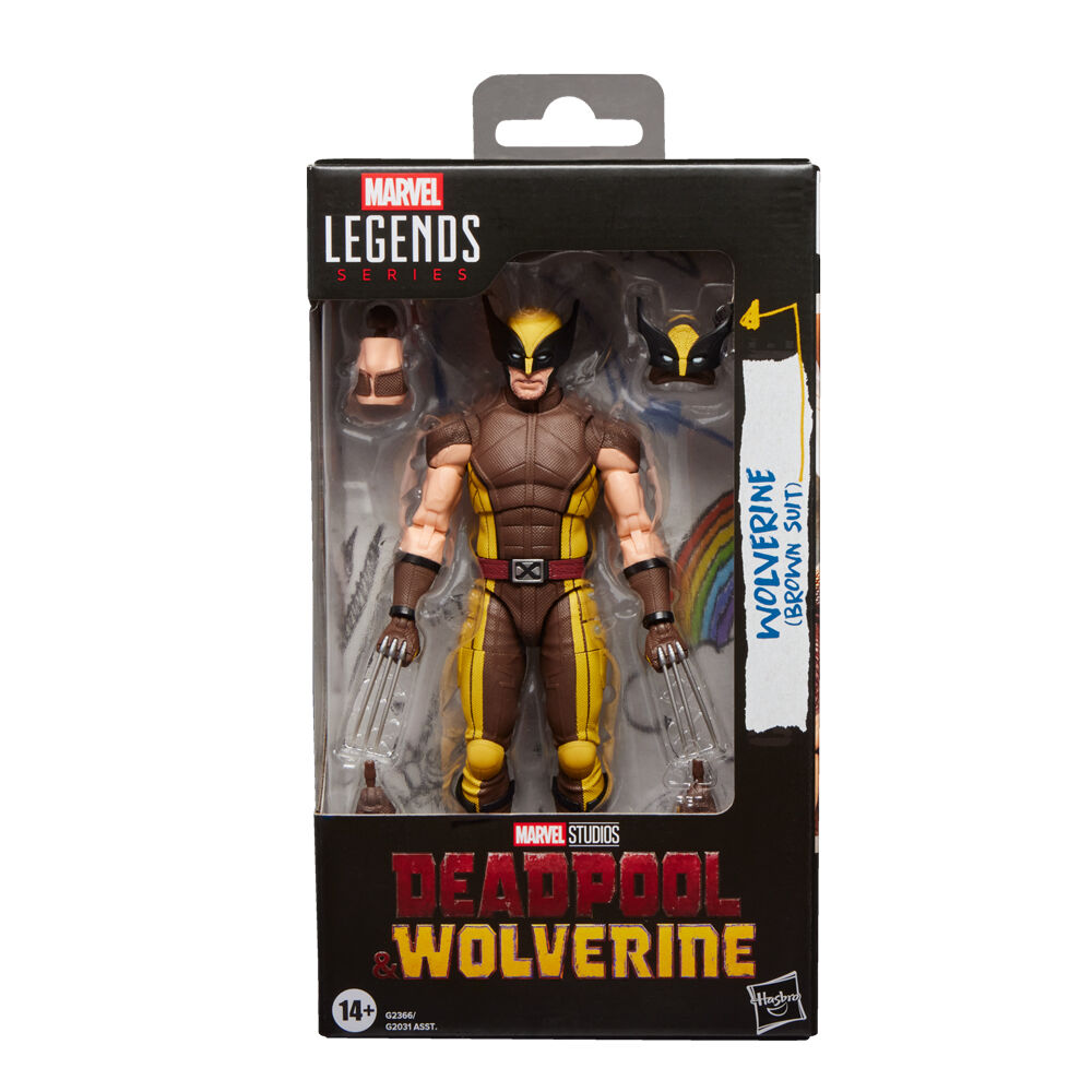 Figura Wolverine Brown Suit Deadpool & Wolverine Marvel Legends Series 15cm