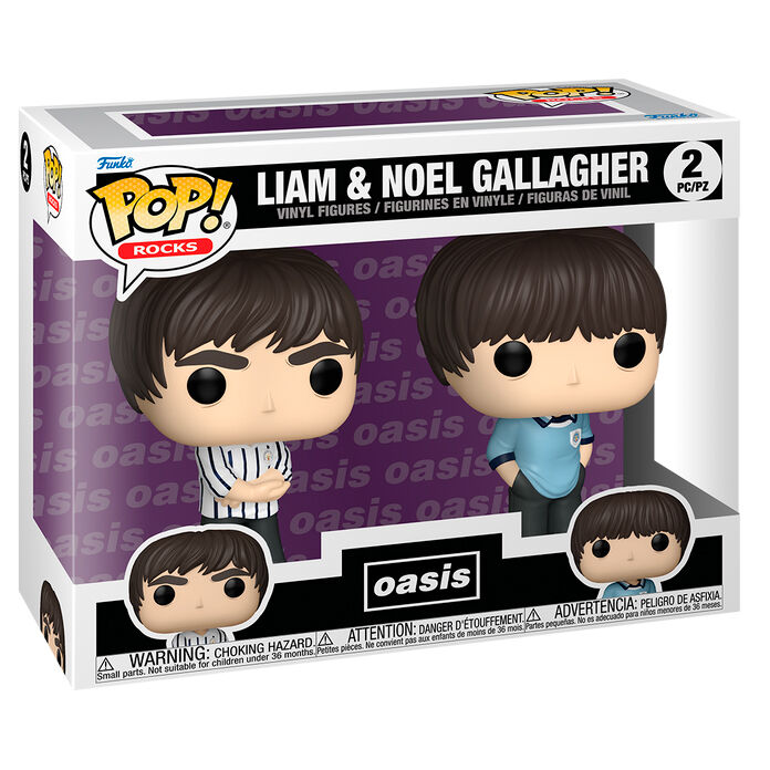 Blister 2 figuras POP Oasis Liam & Noel Gallagher