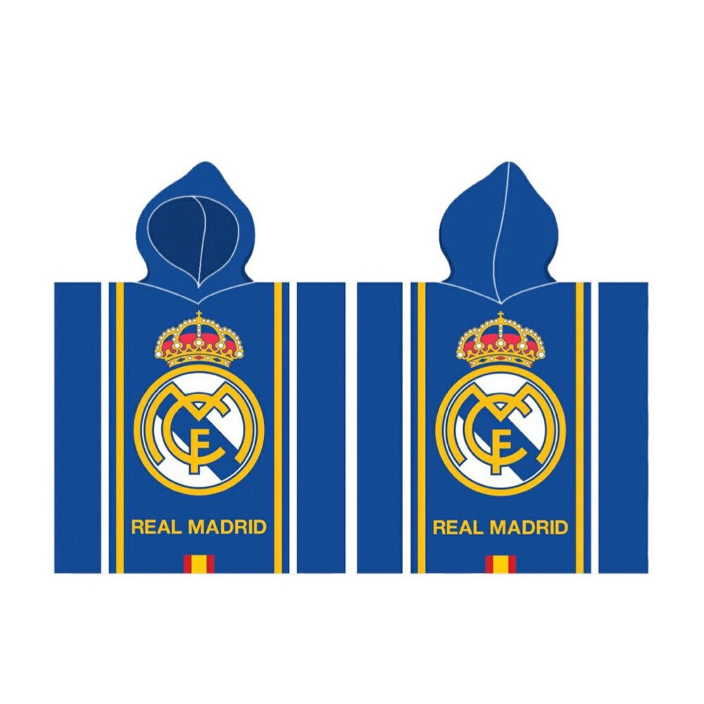 Poncho toalla Real Madrid algodon