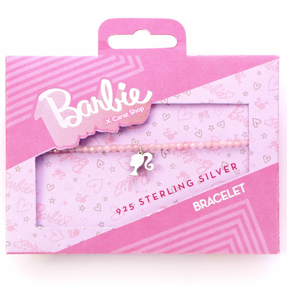 Pulsera Silhouette Charm Barbie plata