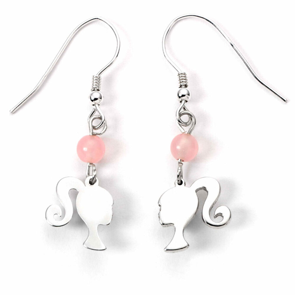 Pendientes Silhouette Barbie plata