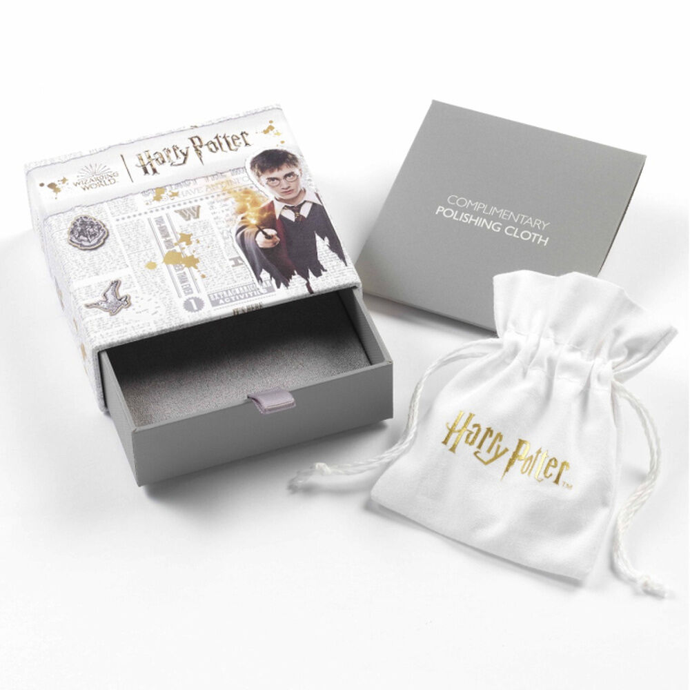 Pendientes Lightning Bolt & Glasses Harry Potter plata baño oro