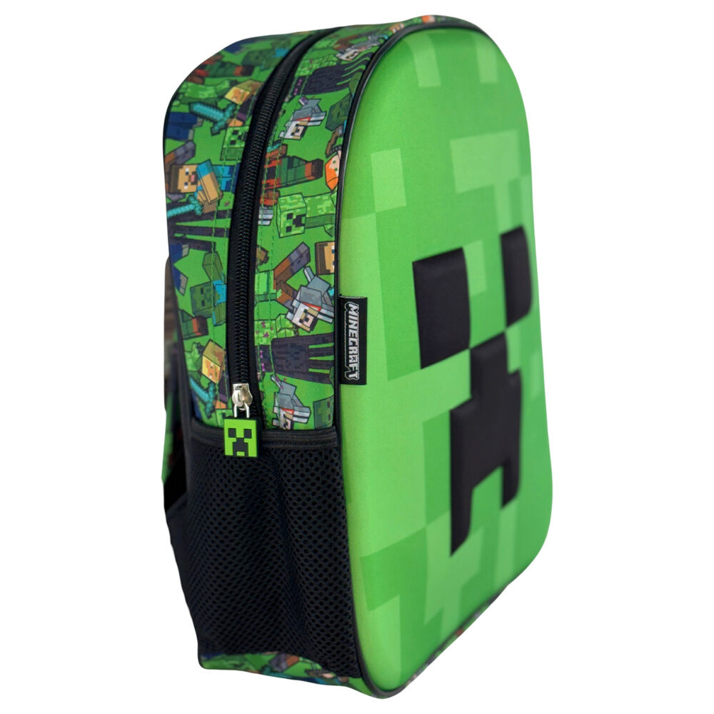 Mochila 3D Face Minecraft 30cm
