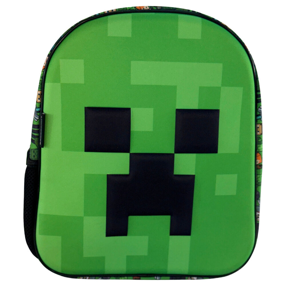 Mochila 3D Face Minecraft 30cm