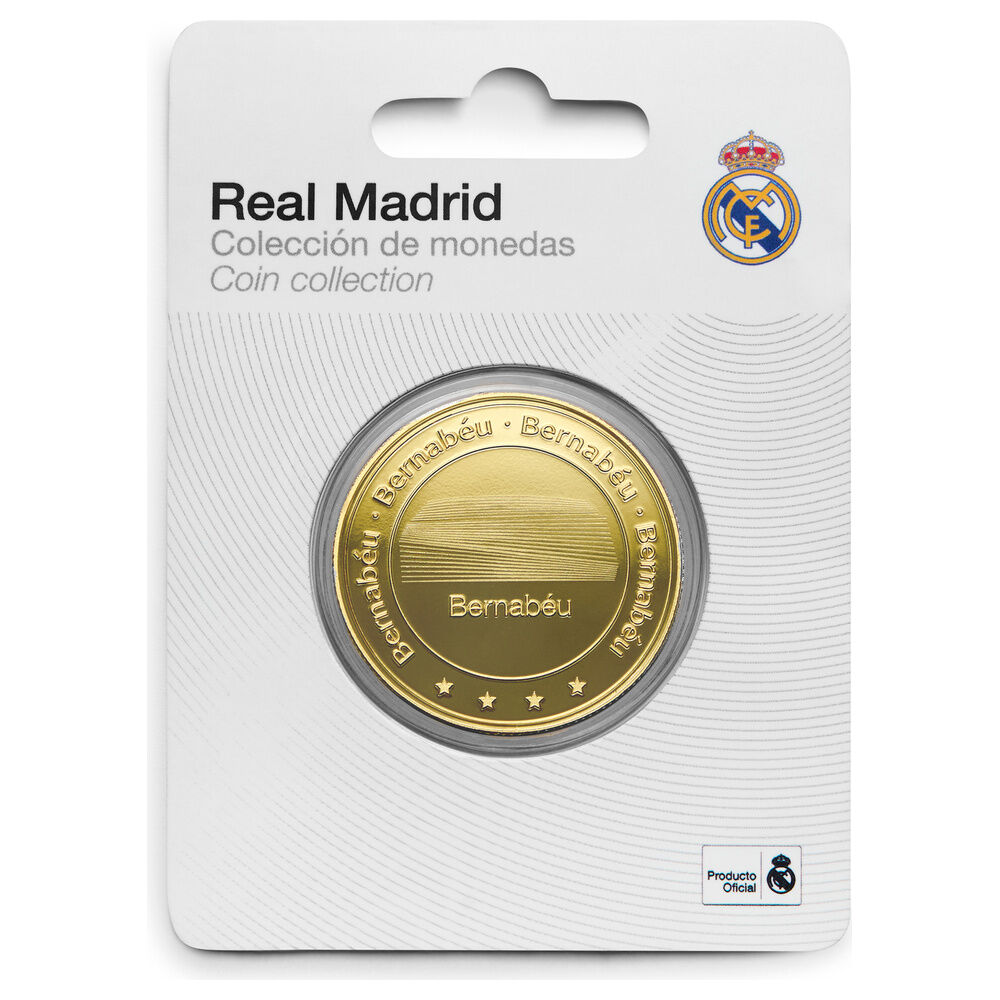 Moneda Bernabeu Dorada Real Madrid