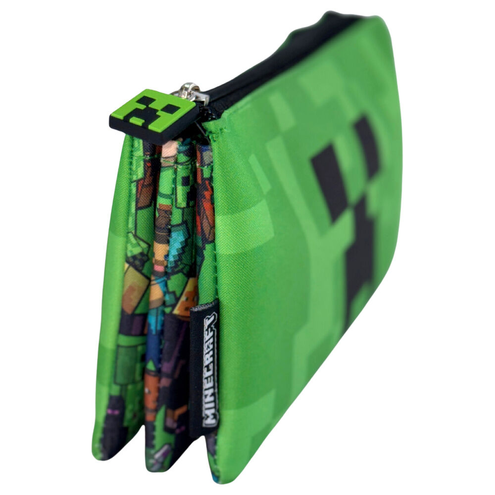Bolsa cremallera Face Minecraft triple