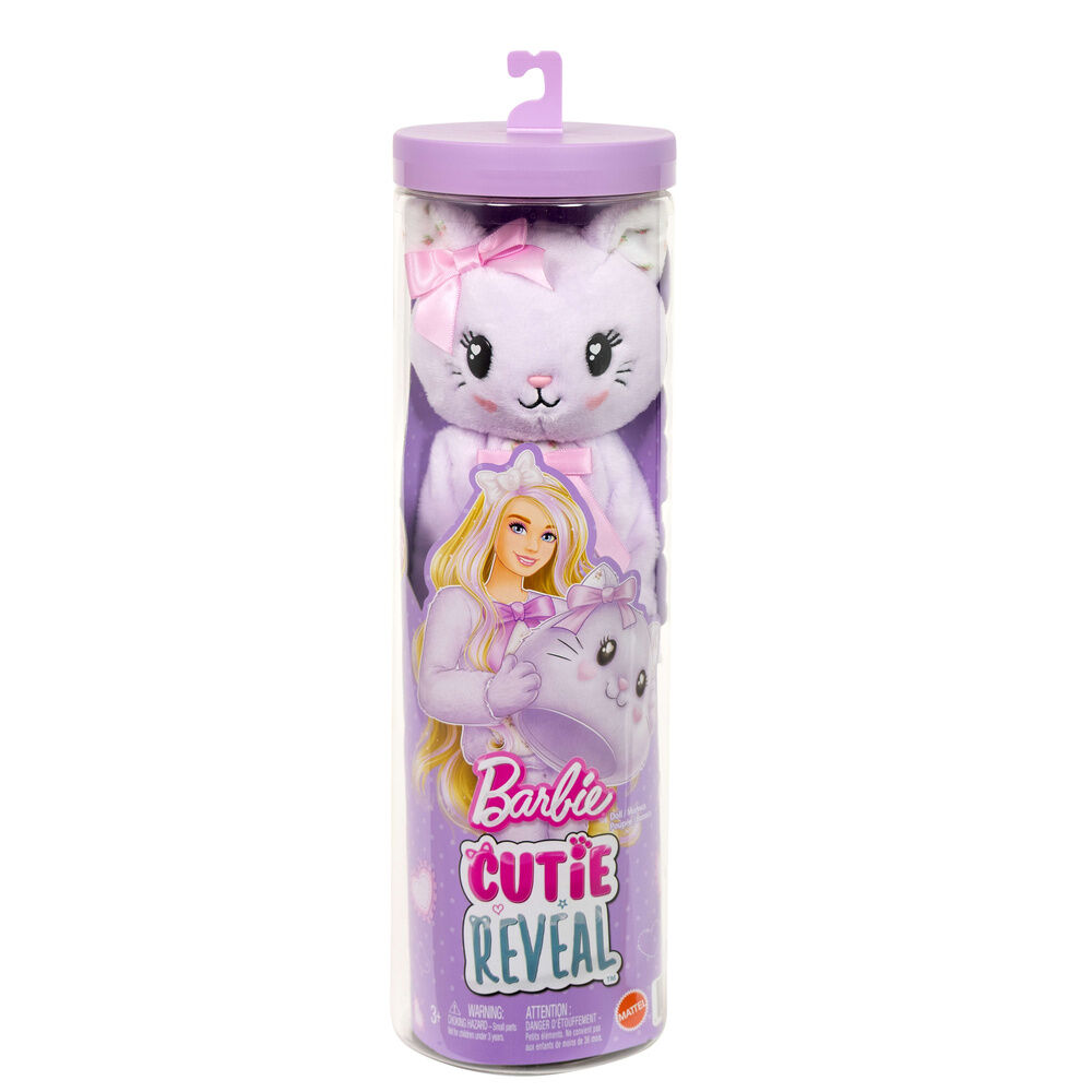 Muñeca Gatito Lila Cutie Reveal Lazos Dulces Barbie