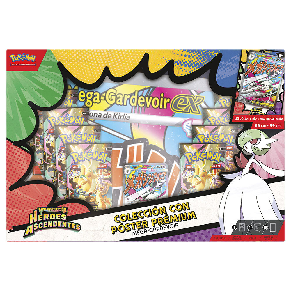Blister cartas Premium Poster Collection Heroes Ascendentes Pokemon surtido español