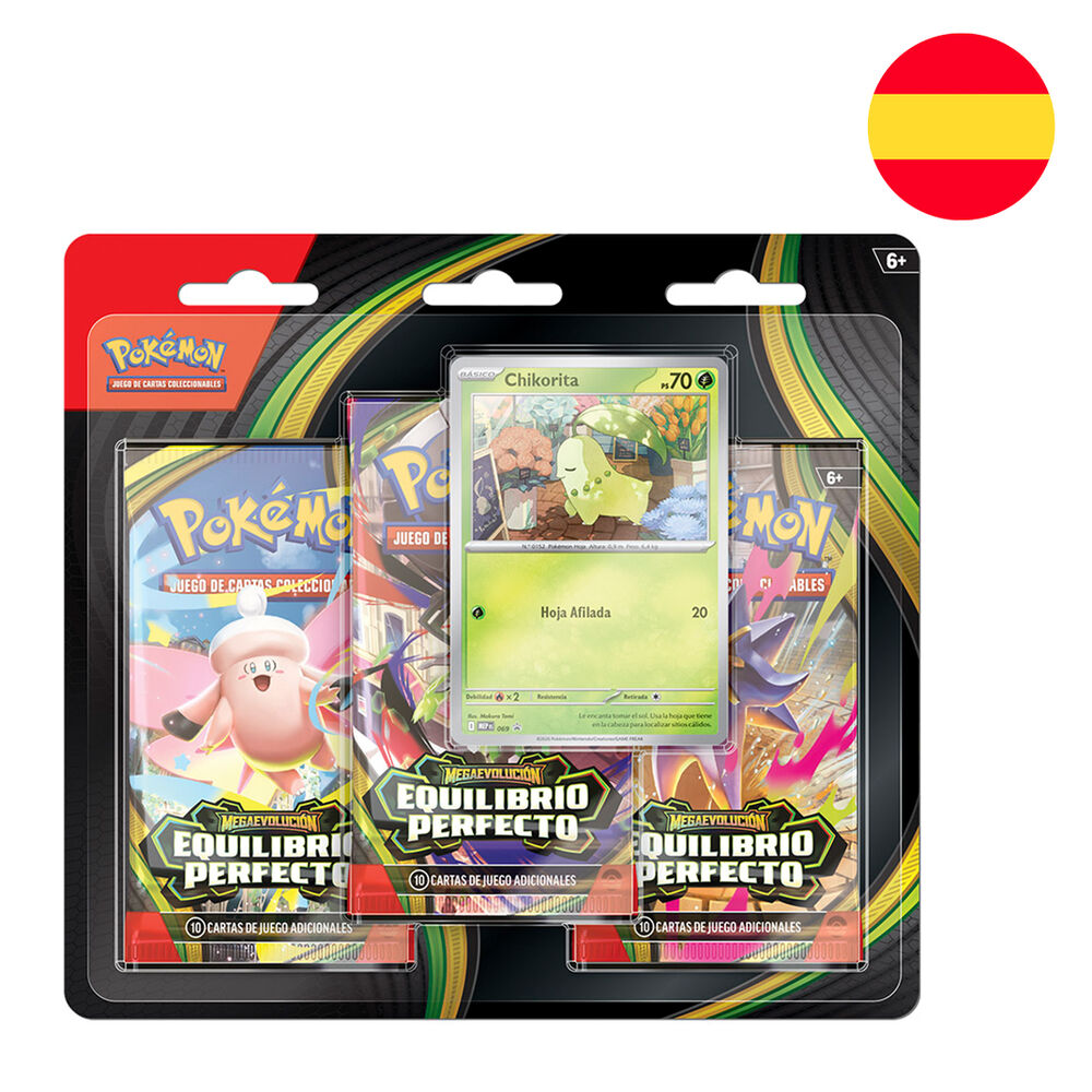 Blister cartas 3 sobres Equilibrio Perfecto Pokemon español