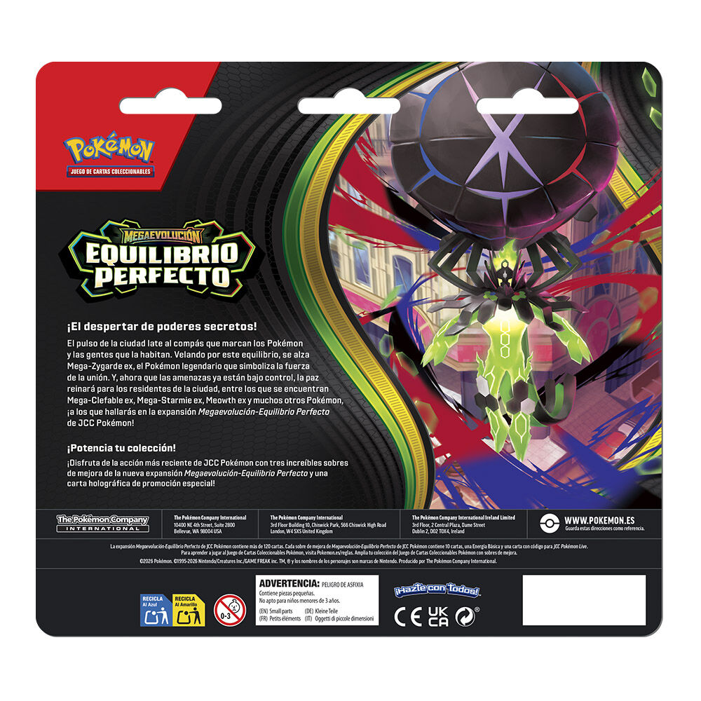 Blister cartas 3 sobres Equilibrio Perfecto Pokemon español