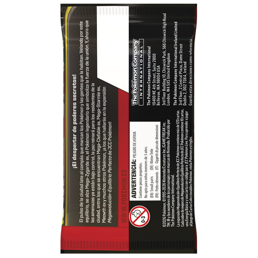 Sobre cartas Equilibrio Perfecto Pokemon español surtido