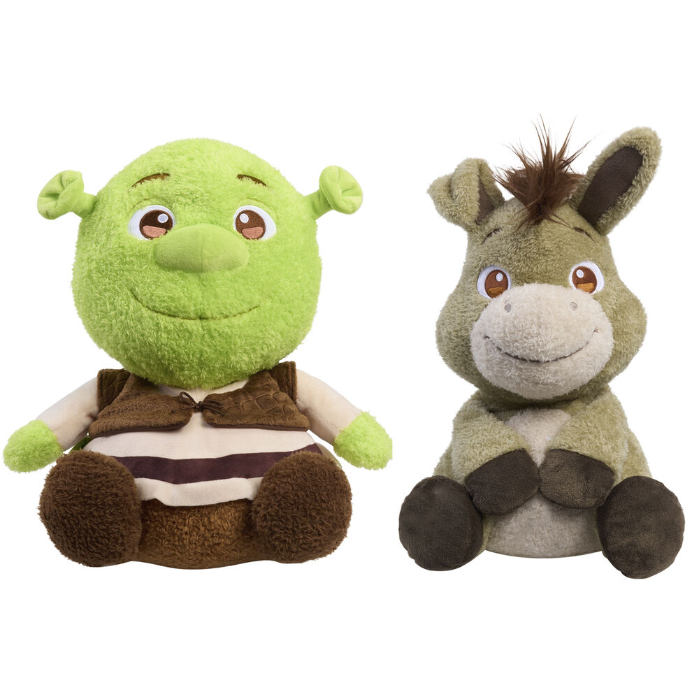 Peluche Comfeez Shrek y Asno Sherk 30cm surtido