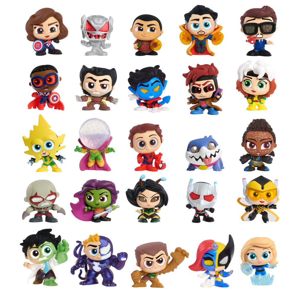 Capsula sorpresa 4 figuras Action Mini Peek Series 2 Marvel Doorables surtido