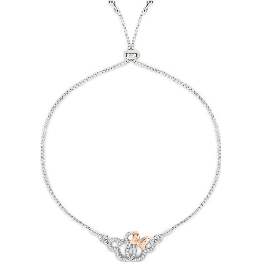 Pulsera Mickey & Minnie Disney plata