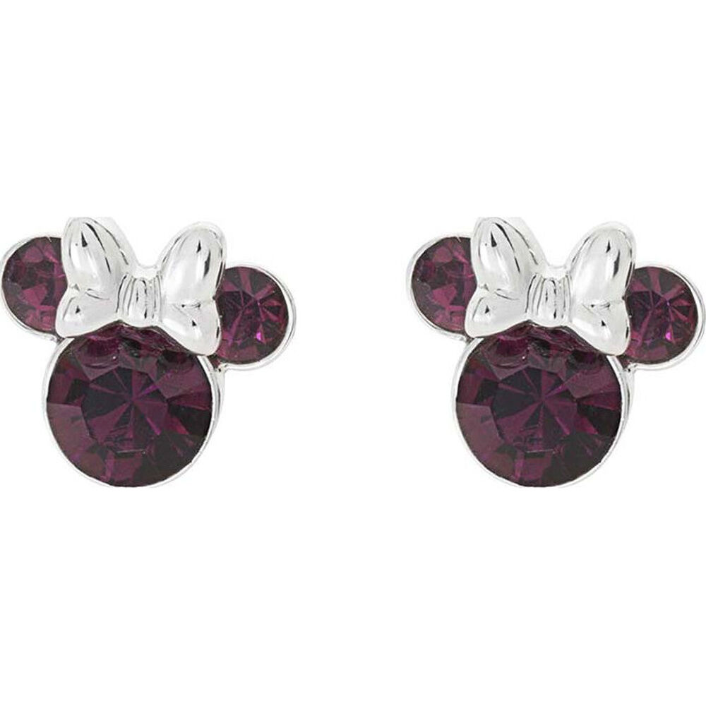 Pendientes Febrero Minnie Disney plata