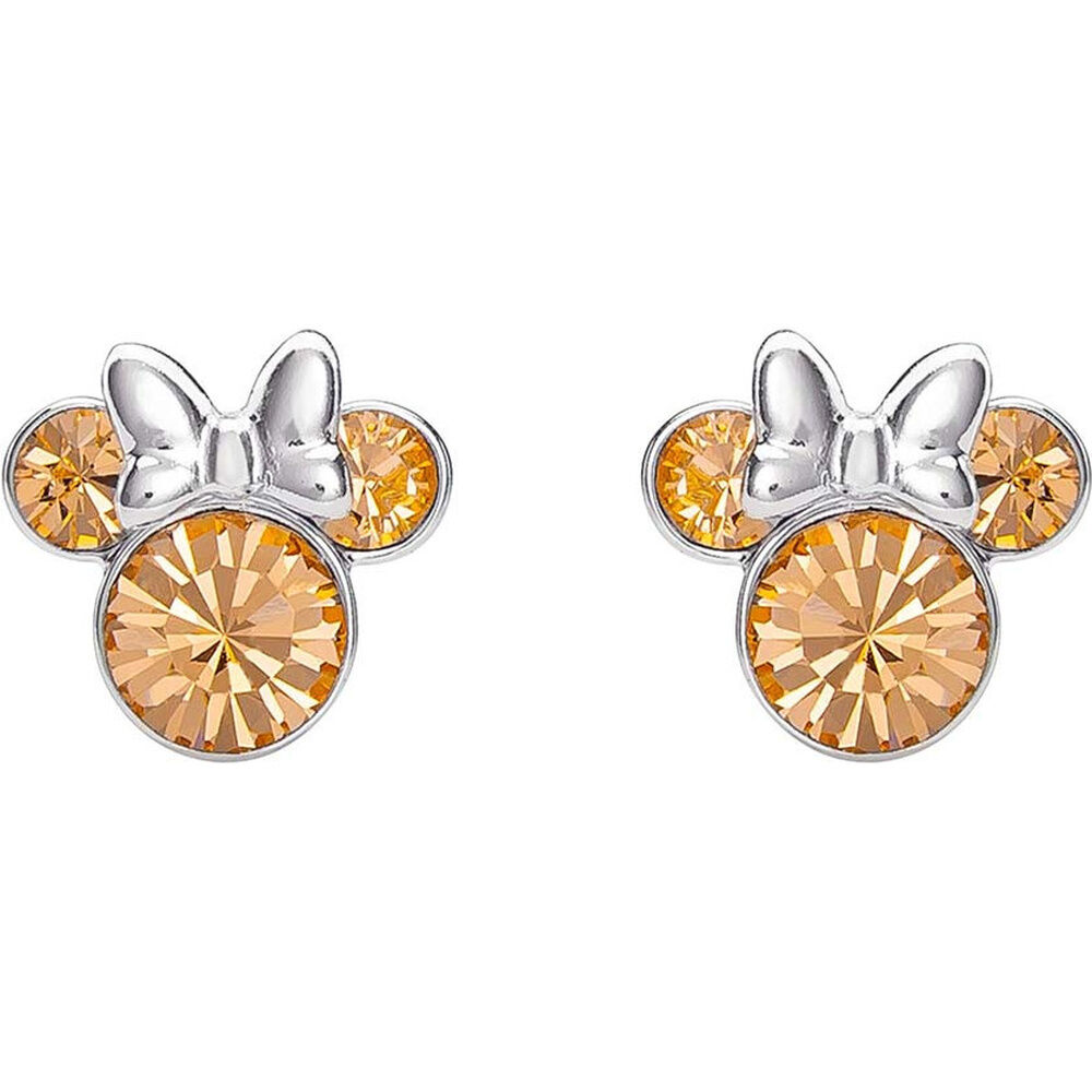 Pendientes June Minnie Disney plata
