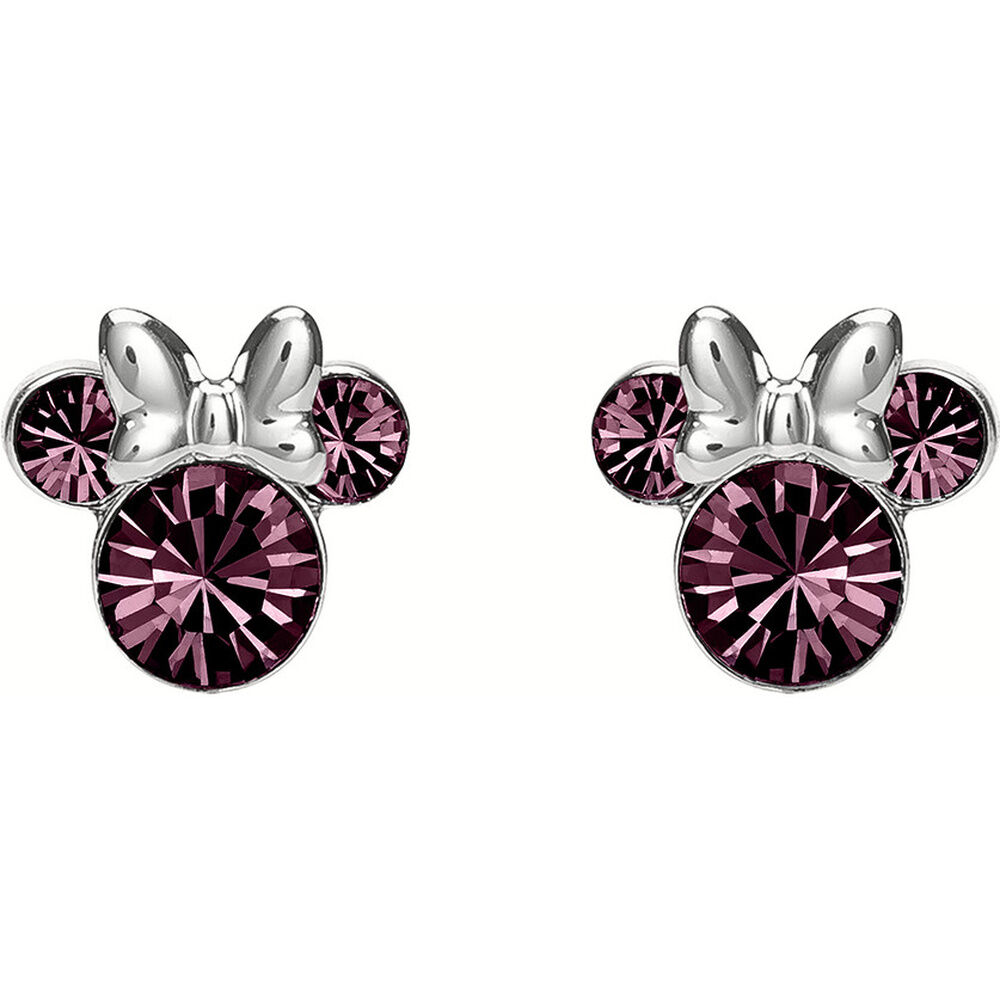 Pendientes Febrero Minnie Disney plata