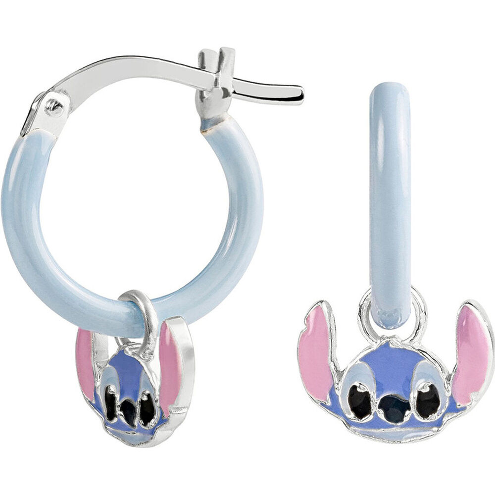 Pendientes Charm Stitch Disney plata