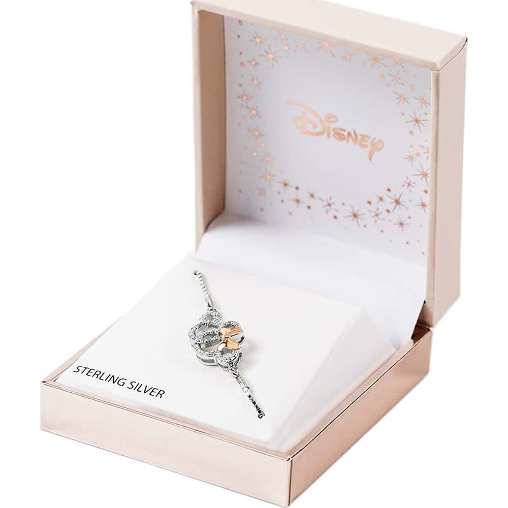 Pulsera Mickey & Minnie Disney plata