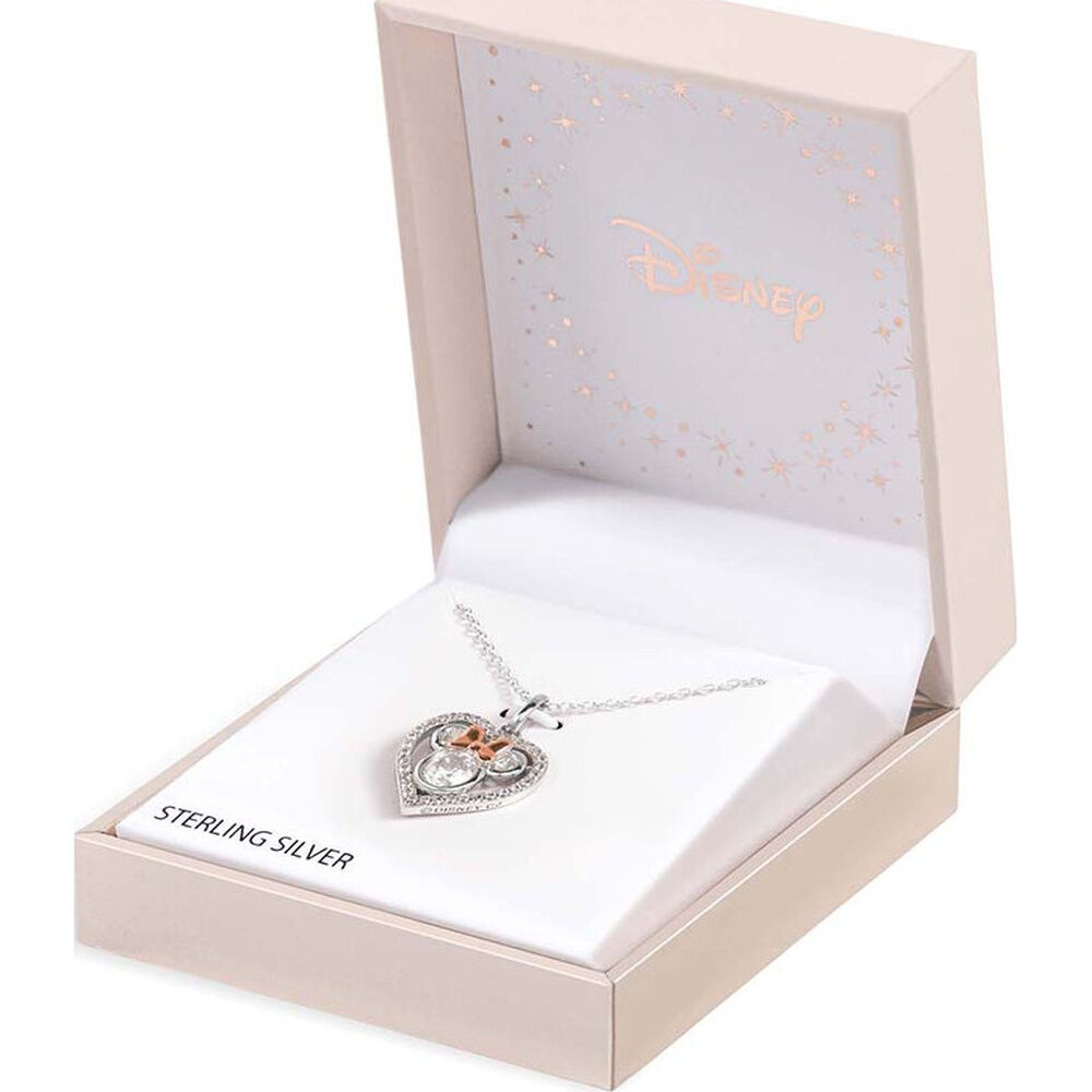 Colgante Corazon Minnie Disney plata
