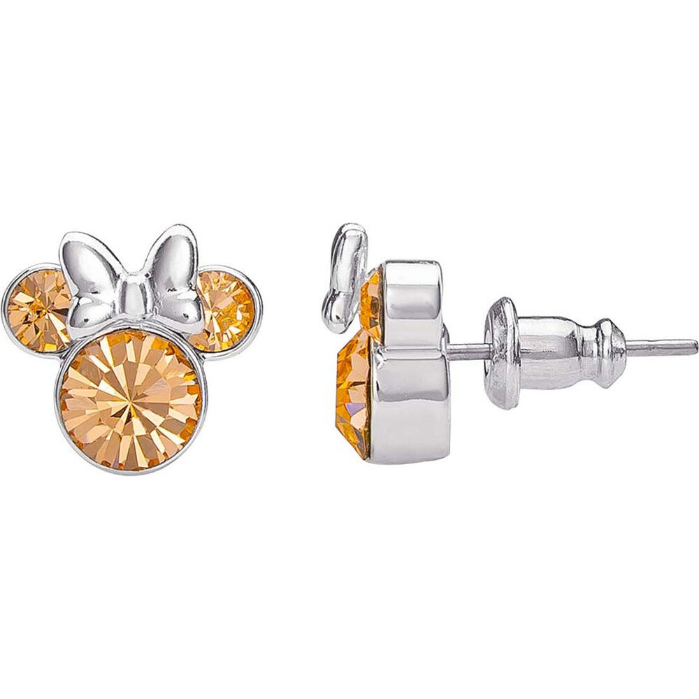 Pendientes June Minnie Disney plata