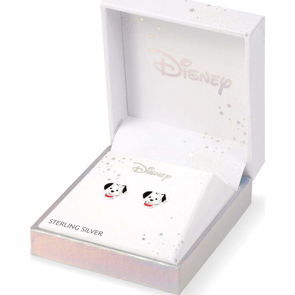 Pendientes 101 Dalmatas Disney plata