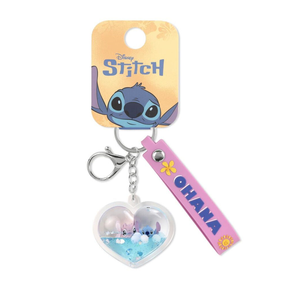Llavero Ohana Heart Angel & Stitch Disney