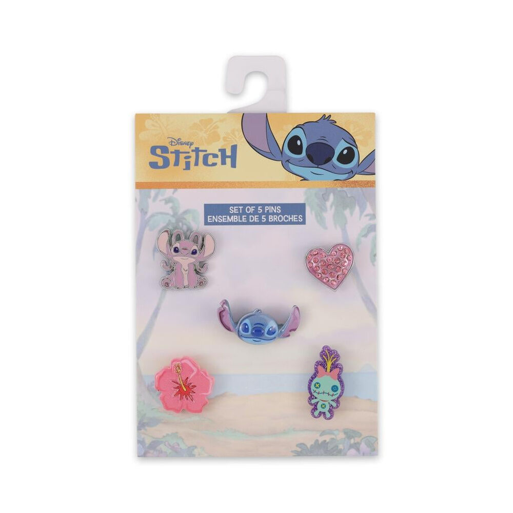 Set 5 pins Stitch Disney