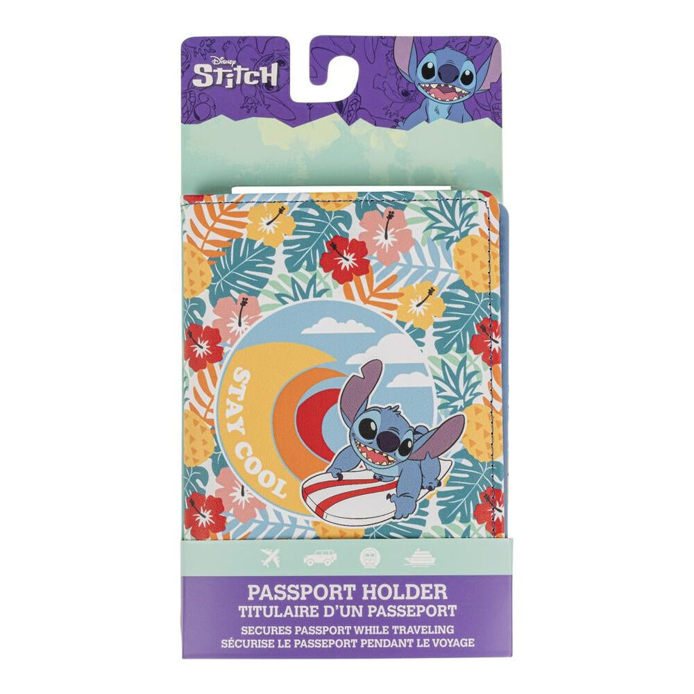 Portapasaportes Stitch Disney