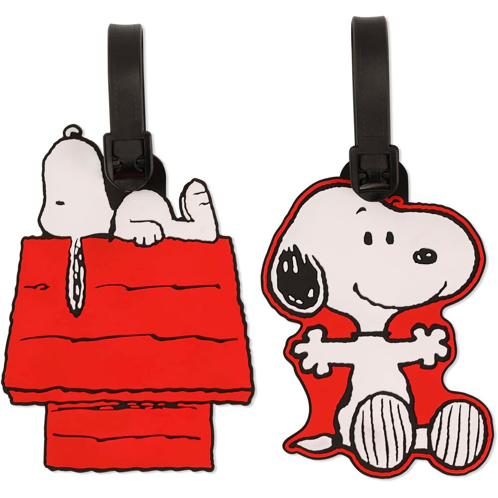 Set 2 Etiquetas de Equipaje Snoopy Peanuts