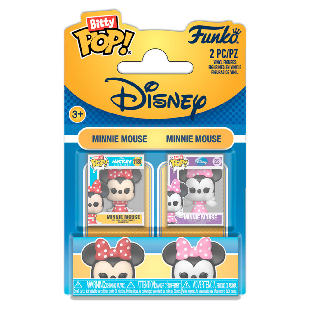 Blister 2 figuras Bitty POP Disney Minnie & Classic Minnie
