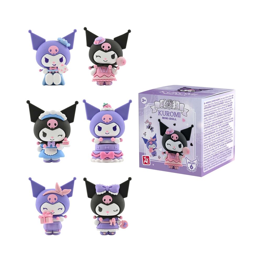 Figura sorpresa Kuromi Birthday Party Hello Kitty 5cm surtido